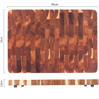 Разделочная доска из акации 290 x 450 мм (ручная работа), картинка 4