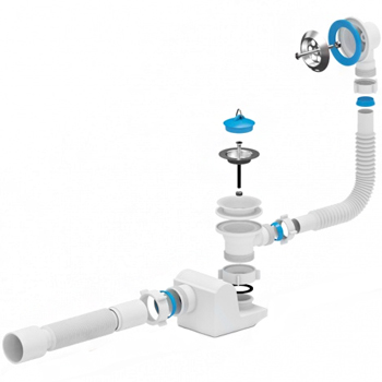 Сифон для ванны АНИ БРИГ E655 1-1/2 дюйма x40/50