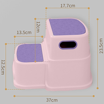 Табурет подставка для ног детская в ванную и туалет SM-JD8869/PK сиреневый, картинка 4
