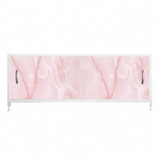 Экран для ванной ВладЭк 'STEEL №18' 150 см розовый мрамор