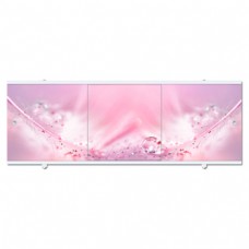 Экран для ванной ПВХ МетаКам 'ПРЕМИУМ А' 148 см розовый