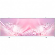 Экран для ванной ПВХ МетаКам 'ПРЕМИУМ А' 168 см розовый
