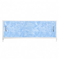 Экран для ванной ВладЭк 'STEEL №60' 150 см голубой иней