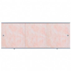 Экран для ванной ПВХ МетаКам 'ПРЕМИУМ А' 168 см облака розовые