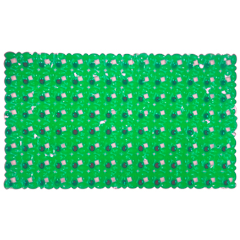 Коврик для ванной 'МОЗАЙКА' зелёный (380х670)