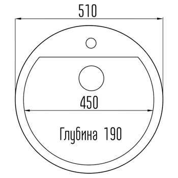 Мойка для кухни гранитная FОSТО FGD 51G (404 антрацит), картинка 2