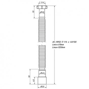 Гофрированная труба ORIO АС-10152 1-1/4 дюйма х 40/50, картинка 2