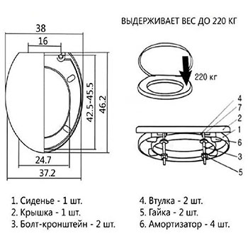 Сиденье на унитаз фотопринт 'ВОДОПАД 147', картинка 2