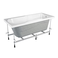 Ванна акриловая МЕТАКАМ 'ITALY' 150х70 с каркасом