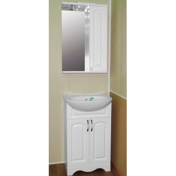 Зеркало-шкаф для ванной 'НАТАЛИЯ 50' правое с подсветкой, картинка 2