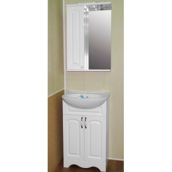 Зеркало-шкаф для ванной 'НАТАЛИЯ 50' левое с подсветкой, картинка 2