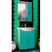 Зеркало-шкаф для ванной 'БАЛИ 55' универсальное зелёное